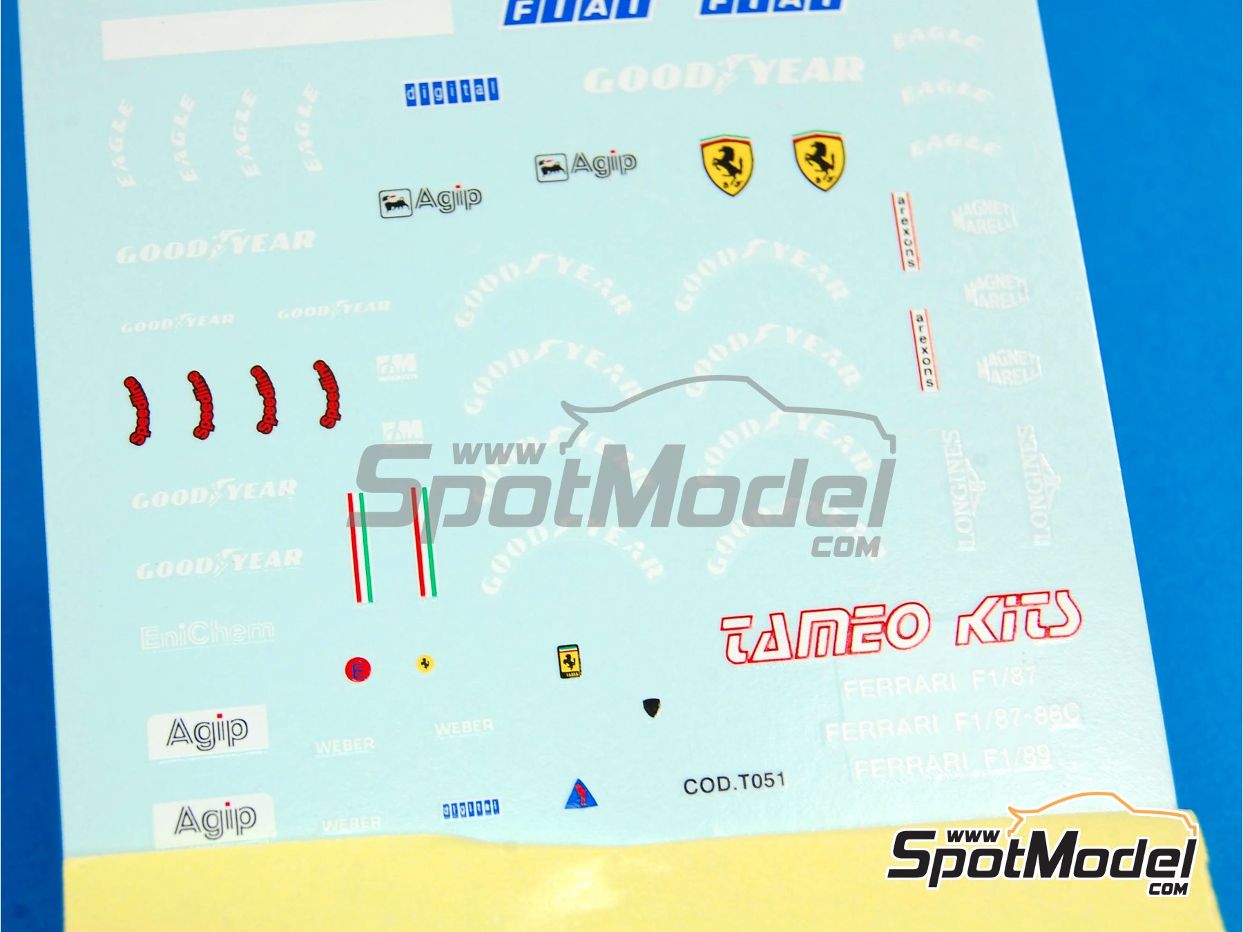 Tameo Kits DK069: Marking / livery 1/43 scale - Ferrari F1